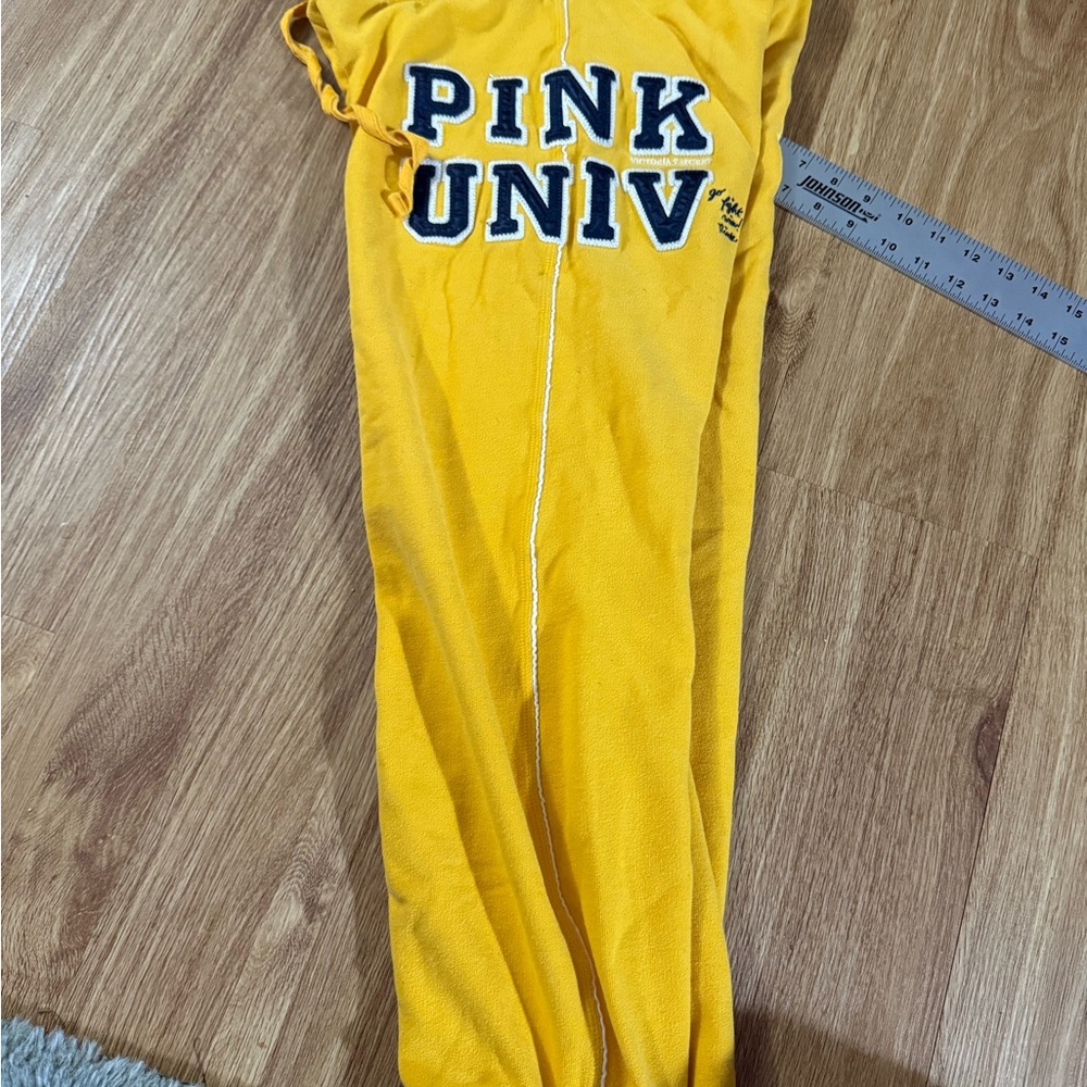 PINK Victoria's Secret Vintage Yellow Track Pants